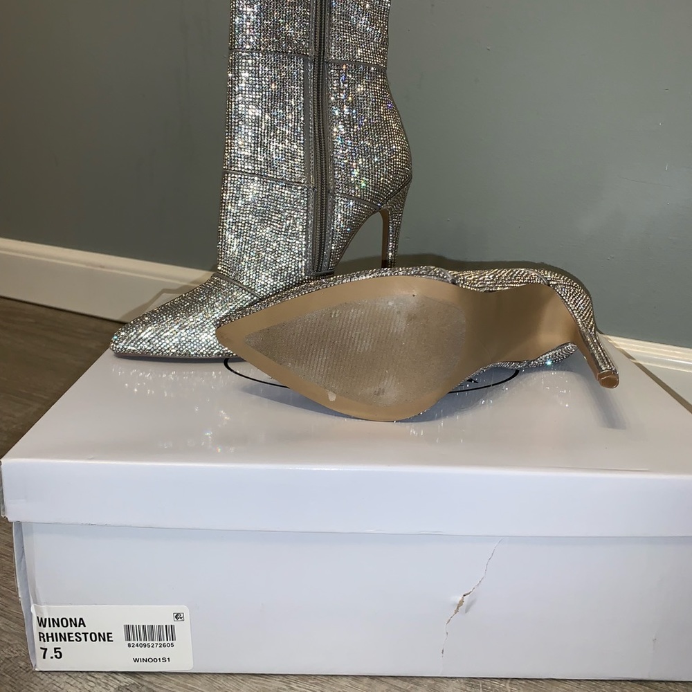 Steve Madden Rhinestone Booties - Picture 2 of 3